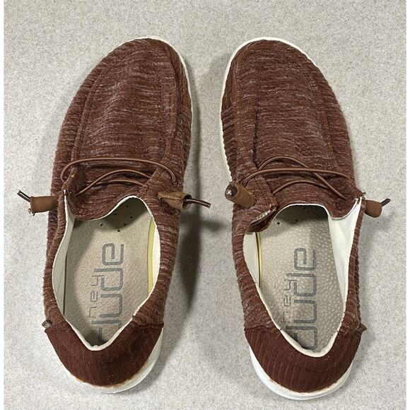 Hey Dude Wendy Stretch Rust Women’s Size 10 Shoes Casual Comfortable - Picture 4 of 11